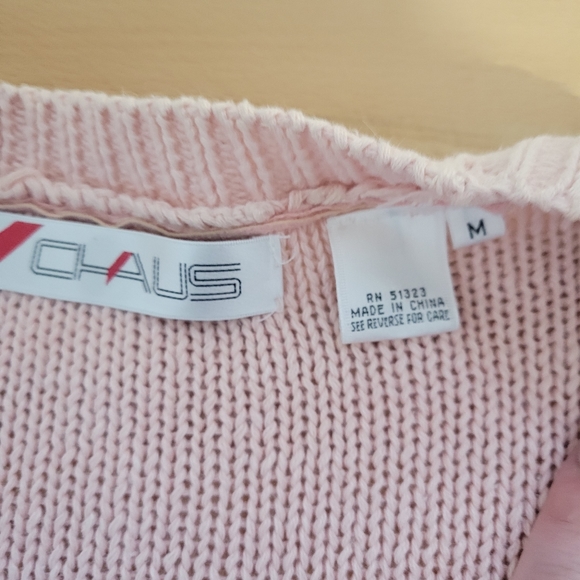 Vintage Chaus pastel pink cardigan - Picture 5 of 5